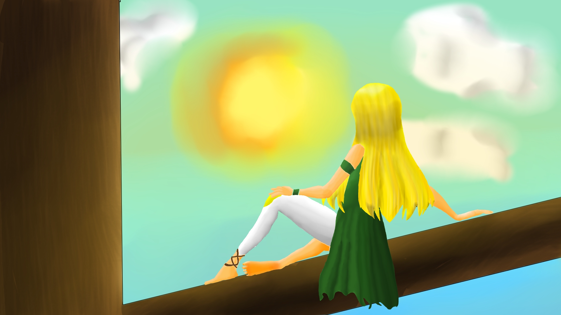 Элейн на дереве